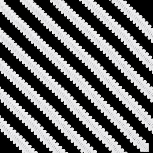 PH PandaHall 22 Yards Weiße Pompons Bälle Fransenbesatz Doppelrand Pompons Fransenband Quastenbesatz Mit 20mm Weißen Kugeln Zum Nähen Basteln Für Kleidung Kissen Heimdekoration von PH PandaHall