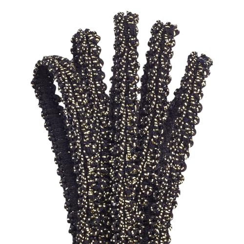 PH PandaHall 22.8 m Polyester Gimpenborte 8mm Fransenbesatz Schwarz Mit Goldfarbenem Stoffband Für Kostüme DIY Bastelarbeiten Heimdekoration Vorhang Sofa Dekoration PH PandaHall 22.8 m Polyester Gimpenborte 8mm Fransenbesatz Schwarz Mit Goldfarbenem Stoffband Für Kostüme DIY Bastelarbeiten Heimdekoration Vorhang Sofa Dekoration von PH PandaHall