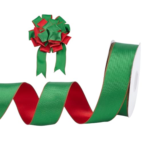 PH PandaHall 22.8 m Weihnachtsdrahtband Rot Grüne Bänder 3.8cm Breites Satin Dekoband Bastelbänder Für Weihnachten Weihnachtsbaumkränze Geschenkverpackungen Schleifen Heimdekoration DIY Basteln PH PandaHall 22.8 m Weihnachtsdrahtband Rot Grüne Bänder 3.8cm Breites Satin Dekoband Bastelbänder Für Weihnachten Weihnachtsbaumkränze Geschenkverpackungen Schleifen Heimdekoration DIY Basteln von PH PandaHall
