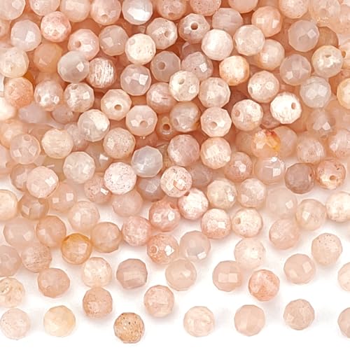 PH PandaHall 230 Stück Sonnensteinperlen 3mm Facettierte Runde Edelsteinperlen Naturstein Kristallperlen Großpackung Zur Schmuckherstellung Bastelperlen Zur Armbandherstellung PH PandaHall 230 Stück Sonnensteinperlen 3mm Facettierte Runde Edelsteinperlen Naturstein Kristallperlen Großpackung Zur Schmuckherstellung Bastelperlen Zur Armbandherstellung von PH PandaHall