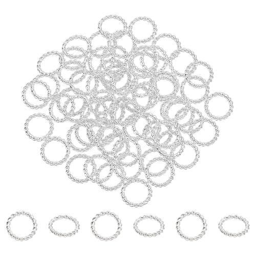 PH PandaHall 24K Vergoldeter Geschlossener Biegering 60 Stück 8mm Verbindungsring Aus Gelötetem Messing Gedrehter Biegering O Ringe Verbinder Zur Schmuckherstellung Silbern Silberfarbig PH PandaHall 24K Vergoldeter Geschlossener Biegering 60 Stück 8mm Verbindungsring Aus Gelötetem Messing Gedrehter Biegering O Ringe Verbinder Zur Schmuckherstellung Silbern Silberfarbig von PH PandaHall