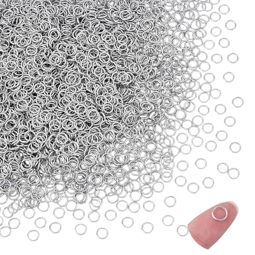 PH PandaHall 2800 Stück 304 offene Biegeringe Aus Edelstahl 8mm O Ringe Silberne Biegeringe Schmuck Verbindungsringe Für Schmuck Halsketten Armbänder Ohrringe Schlüsselanhänger 18 Spur PH PandaHall 2800 Stück 304 offene Biegeringe Aus Edelstahl 8mm O Ringe Silberne Biegeringe Schmuck Verbindungsringe Für Schmuck Halsketten Armbänder Ohrringe Schlüsselanhänger 18 Spur von PH PandaHall
