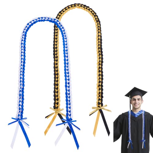 PH PandaHall 2pcs Abschluss Leis 2024 Abschlussfeier Band Lei Geflochtene Graduierung Ehre Cord Halskette Ribbon Glückwünsche Grad Farbband für High School College Student Graduation Geschenk 1.5m PH PandaHall 2pcs Abschluss Leis 2024 Abschlussfeier Band Lei Geflochtene Graduierung Ehre Cord Halskette Ribbon Glückwünsche Grad Farbband für High School College Student Graduation Geschenk 1.5m von PH PandaHall
