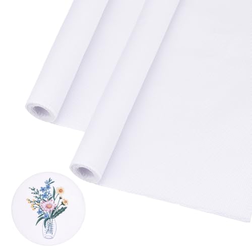PH PandaHall 2pcs Kreuzstich Aida Stoff, Kreuzstich-Stoff 20 durch 39-Zoll Kreuzstich-Stoff Stickerei-Stoff Weißer klassischer Aida-Stoff 16 Count für Stickerei Anfänger Needlework Kreuzstich PH PandaHall 2pcs Kreuzstich Aida Stoff, Kreuzstich-Stoff 20 durch 39-Zoll Kreuzstich-Stoff Stickerei-Stoff Weißer klassischer Aida-Stoff 16 Count für Stickerei Anfänger Needlework Kreuzstich von PH PandaHall
