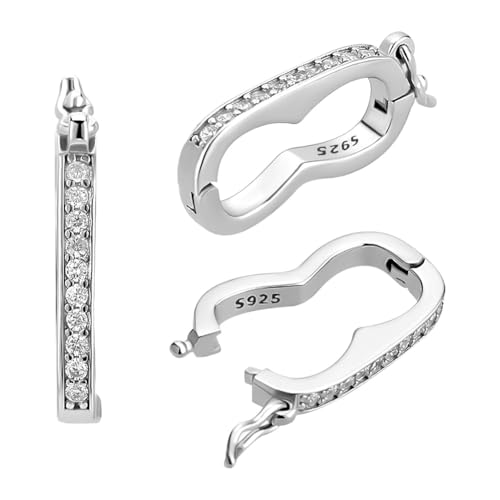 PH PandaHall 3 Stück 925 Halsketten Verkürzer Aus Sterlingsilber Mini Pearl Enhancer Push Verschluss Verbinder Mit Sicherem Verschluss Zirkonia Verstärkerverschluss Für Die Schmuckherstellung PH PandaHall 3 Stück 925 Halsketten Verkürzer Aus Sterlingsilber Mini Pearl Enhancer Push Verschluss Verbinder Mit Sicherem Verschluss Zirkonia Verstärkerverschluss Für Die Schmuckherstellung von PH PandaHall