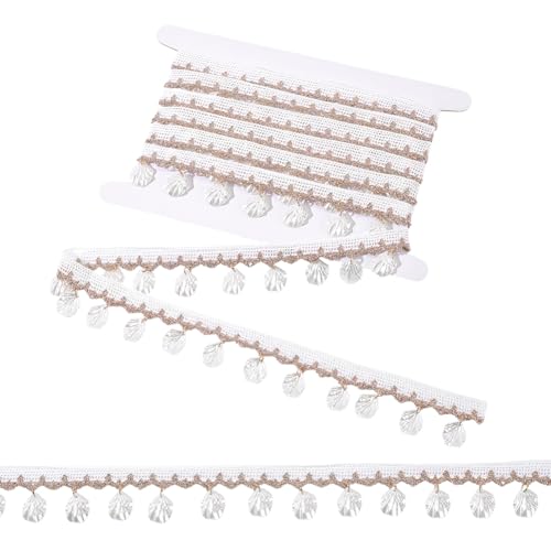 PH PandaHall 3 Yards Muschel Fransenbesatz Gimp Zopfband 35mm Fransenbesatz Zum Nähen Quaste Boho Spitzenbesatz Für Kostüm Lampenschirm Vorhang Gürtel Basteln Dekor PH PandaHall 3 Yards Muschel Fransenbesatz Gimp Zopfband 35mm Fransenbesatz Zum Nähen Quaste Boho Spitzenbesatz Für Kostüm Lampenschirm Vorhang Gürtel Basteln Dekor von PH PandaHall