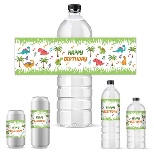 PH PandaHall 30 PCS Wasserflaschen Etikett Personalisiert Dinosaurier Garten Wasserflasche Wrapper Happy Birthday Dinosaurier Pflanzen Wasserflasche Aufkleber für Party Dekorationen 21.6x6.4cm PH PandaHall 30 PCS Wasserflaschen Etikett Personalisiert Dinosaurier Garten Wasserflasche Wrapper Happy Birthday Dinosaurier Pflanzen Wasserflasche Aufkleber für Party Dekorationen 21.6x6.4cm von PH PandaHall