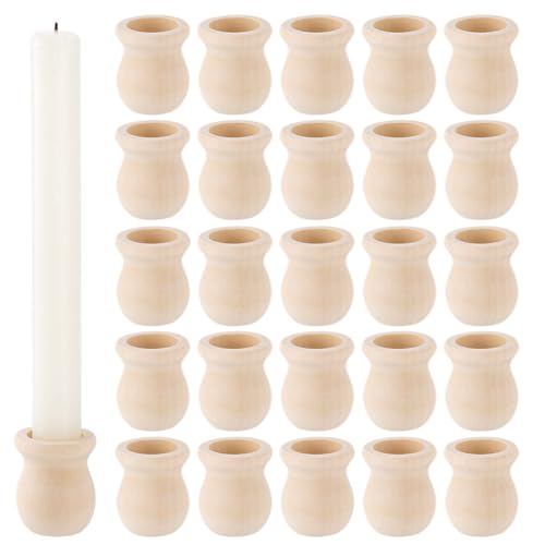 PH PandaHall 30 Stück unlackierte Holzkerzenbecher, 22 mm Loch, Kerzenhalter, Kerzenhalter, Holzdübelkappe, Kerzenhalter für Handmalerei, Schubladengriff, Stangenkappe, Puppenkopf, Tischbeine, 4,1 x PH PandaHall 30 Stück unlackierte Holzkerzenbecher, 22 mm Loch, Kerzenhalter, Kerzenhalter, Holzdübelkappe, Kerzenhalter für Handmalerei, Schubladengriff, Stangenkappe, Puppenkopf, Tischbeine, 4,1 x von PH PandaHall