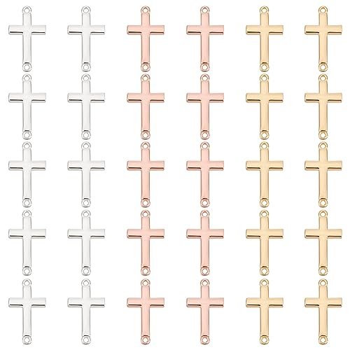 PH PandaHall 30 Stücke 3 Farben Kreuz Anhänger Links Kleine Mini Kreuz Charme Messing Kruzifix Kreuz Metall Charme Kreuz Charms Für Ostern Armbänder Schmuck Erkenntnisse Machen Zubehör DIY Halskette PH PandaHall 30 Stücke 3 Farben Kreuz Anhänger Links Kleine Mini Kreuz Charme Messing Kruzifix Kreuz Metall Charme Kreuz Charms Für Ostern Armbänder Schmuck Erkenntnisse Machen Zubehör DIY Halskette von PH PandaHall