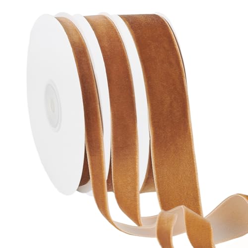 PH PandaHall 30 Yards 3 Größen Samtband Einseitiges Vintage Band 3/8 5/8 1 Zoll Geschenkband Für Weihnachtsverpackungen Schleifen Geschenkverpackungen PH PandaHall 30 Yards 3 Größen Samtband Einseitiges Vintage Band 3/8 5/8 1 Zoll Geschenkband Für Weihnachtsverpackungen Schleifen Geschenkverpackungen von PH PandaHall