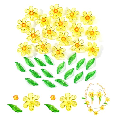 PH PandaHall 300 Stück Acryl Blumen Perlenkappen Grüne Acryl Blatt Charms 3 Stil Transparente Blumen Und Blätter Spacer Lose Perle Für Schmuckherstellung PH PandaHall 300 Stück Acryl Blumen Perlenkappen Grüne Acryl Blatt Charms 3 Stil Transparente Blumen Und Blätter Spacer Lose Perle Für Schmuckherstellung von PH PandaHall