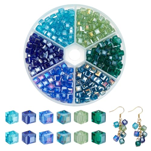 PH PandaHall 300 Stück Blaue Glaskristallperlen 6mm Transparente Facettierte Würfelperlen Ozean Strand Glasperle Lose Perle Zur Schmuckherstellung Sommer Boho Armband Halskette Ohrringe DIY Loch 1mm PH PandaHall 300 Stück Blaue Glaskristallperlen 6mm Transparente Facettierte Würfelperlen Ozean Strand Glasperle Lose Perle Zur Schmuckherstellung Sommer Boho Armband Halskette Ohrringe DIY Loch 1mm von PH PandaHall