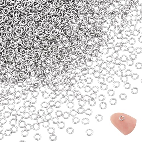 PH PandaHall 3000 Stück 304 offene Biegeringe Aus Edelstahl 4mm Biegeringe Für Ohrringe Verbindungsstücke Für Armbänder Halsketten Schmuck Schlüsselanhänger DIY Basteln PH PandaHall 3000 Stück 304 offene Biegeringe Aus Edelstahl 4mm Biegeringe Für Ohrringe Verbindungsstücke Für Armbänder Halsketten Schmuck Schlüsselanhänger DIY Basteln von PH PandaHall