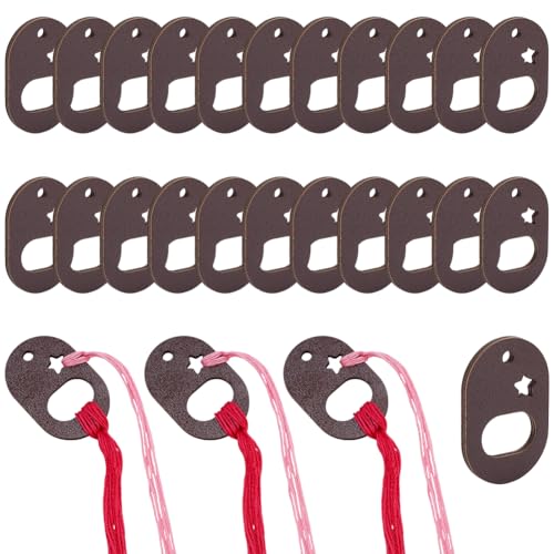 PH PandaHall 30PCS Holz Stickgarn Organizer Wickelbrett Holz Faden Organizer Board Stickgarn Spulen Kreuzstich Faden Organizer für DIY-Nähzubehör Fadenorganisation Oval von PH PandaHall