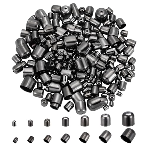 PH PandaHall 345 Stück Schmuck-Endkappen, 7 Größen, Kordel-Endkappen, Lederendkappen, Metallschnurenden, Wildlederfaser, Quetschperlen, Endkappen für Bastelarbeiten, Quasten, Halsketten, PH PandaHall 345 Stück Schmuck-Endkappen, 7 Größen, Kordel-Endkappen, Lederendkappen, Metallschnurenden, Wildlederfaser, Quetschperlen, Endkappen für Bastelarbeiten, Quasten, Halsketten, von PH PandaHall