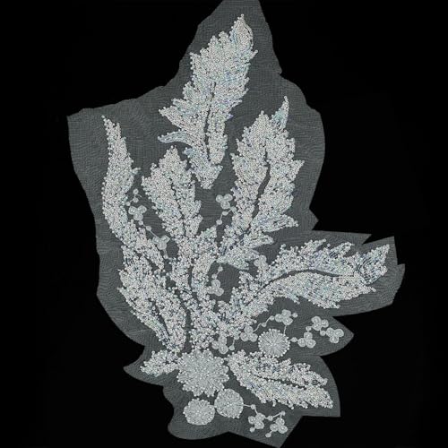 PH PandaHall 3D-Blumenapplikation aus Pailletten und Perlenstickerei Hellblaue Spitzenapplikation Aufnähbare Stickapplikationen für Brautkleider Kostüme Bastelarbeiten, 47 x 30 cm PH PandaHall 3D-Blumenapplikation aus Pailletten und Perlenstickerei Hellblaue Spitzenapplikation Aufnähbare Stickapplikationen für Brautkleider Kostüme Bastelarbeiten, 47 x 30 cm von PH PandaHall