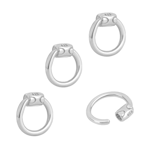 PH PandaHall 4 Stück Sterling Silber Biegeringe 6mm Platin Verbindungsring 18 Gauge O Ring Für DIY Armbänder Halsketten Anhänger Ketten Choker PH PandaHall 4 Stück Sterling Silber Biegeringe 6mm Platin Verbindungsring 18 Gauge O Ring Für DIY Armbänder Halsketten Anhänger Ketten Choker von PH PandaHall