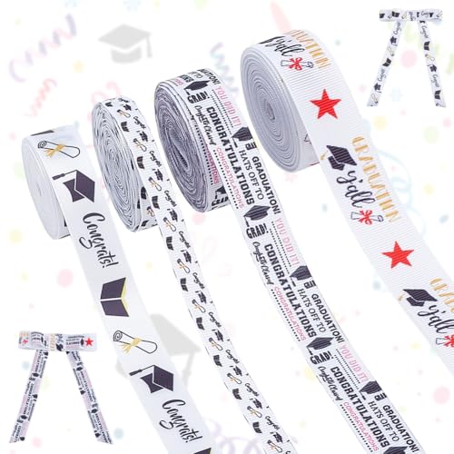PH PandaHall 4 Styles Graduation Ribbon, 15mm 20mm 22mm Gratulationen Grad Bänder Polyester Grosgrain Handwerk Band Graduation Saison Farbband für Graduierung Leis Geschenkverpackung Dekoration, 18m PH PandaHall 4 Styles Graduation Ribbon, 15mm 20mm 22mm Gratulationen Grad Bänder Polyester Grosgrain Handwerk Band Graduation Saison Farbband für Graduierung Leis Geschenkverpackung Dekoration, 18m von PH PandaHall