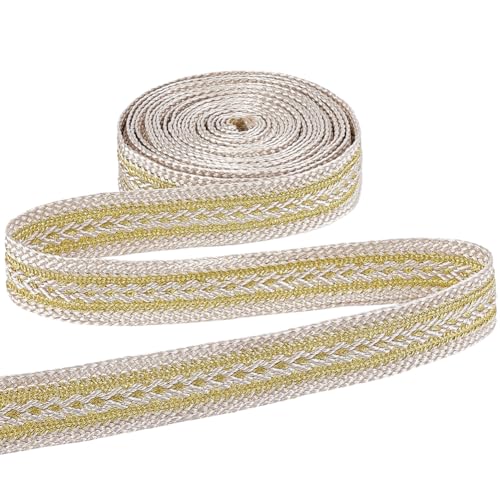PH PandaHall 4.5 m Goldenes Gimpenband Geflochtenes Polstergurtband Vintage Jacquardband Zum Nähen Für Vorhänge Möbel Heimdekoration 2cm Breit PH PandaHall 4.5 m Goldenes Gimpenband Geflochtenes Polstergurtband Vintage Jacquardband Zum Nähen Für Vorhänge Möbel Heimdekoration 2cm Breit von PH PandaHall