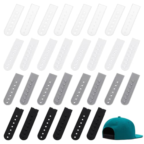 PH PandaHall 40 Paar 4 Farben Kunststoff Hut Snap Ersatz Hutverlängerung Snapback Hüte Reparaturverschluss Schnalle Mit 7 Loch Zum Selbermachen Ersetzen Der Hutkappe von PH PandaHall