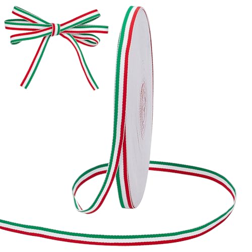 PH PandaHall 45.7m Tricolour Dekoband Rotes weißes und grünes Band 10mm Weihnachts-Streifen Farbband Italienische Flagge Patriotisches Band für faschingskostüme karneval kostüm DIY Party Dekoration PH PandaHall 45.7m Tricolour Dekoband Rotes weißes und grünes Band 10mm Weihnachts-Streifen Farbband Italienische Flagge Patriotisches Band für faschingskostüme karneval kostüm DIY Party Dekoration von PH PandaHall