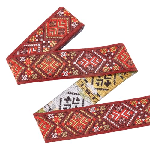 PH PandaHall 457 cm Boho Jacquard Band Ethnischer Stil Bänder Stoff Trim Rhombus gesticktes gewebtes Band Jacquard-Besatz zum Nähen DIY Stoff Craft für faschingskostüme karneval kostüm damen männer PH PandaHall 457 cm Boho Jacquard Band Ethnischer Stil Bänder Stoff Trim Rhombus gesticktes gewebtes Band Jacquard-Besatz zum Nähen DIY Stoff Craft für faschingskostüme karneval kostüm damen männer von PH PandaHall