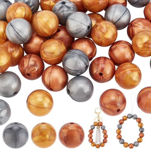 PH PandaHall 45pcs 15mm Silikon-Perlen 3 Farben Focal Perlen Metallic Stift Perlen Gummi Perlen Armband Perlen für Weihnachten Beadable Pens Schlüsselanhänger Schmuck machen PH PandaHall 45pcs 15mm Silikon-Perlen 3 Farben Focal Perlen Metallic Stift Perlen Gummi Perlen Armband Perlen für Weihnachten Beadable Pens Schlüsselanhänger Schmuck machen von PH PandaHall