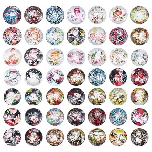 PH PandaHall 48 Stile Ovale Glas Cabochons Blumenmuster Mosaikfliesen Florales Mosaik Cabochon Flacher Rücken Glas Cabochons für Schmuckherstellung Ohrring Handarbeiten Weihnachtsdekoration 40x25mm PH PandaHall 48 Stile Ovale Glas Cabochons Blumenmuster Mosaikfliesen Florales Mosaik Cabochon Flacher Rücken Glas Cabochons für Schmuckherstellung Ohrring Handarbeiten Weihnachtsdekoration 40x25mm von PH PandaHall