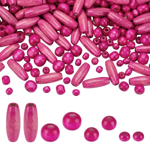 PH PandaHall 480 Stück 4 Stile Rosa Holzperlen 6~23mm Naturholz Abstandsperlen Für Makramee Haar Basteln Armbänder Halskette Schlüsselanhänger Bohrung: 2~3mm PH PandaHall 480 Stück 4 Stile Rosa Holzperlen 6~23mm Naturholz Abstandsperlen Für Makramee Haar Basteln Armbänder Halskette Schlüsselanhänger Bohrung: 2~3mm von PH PandaHall