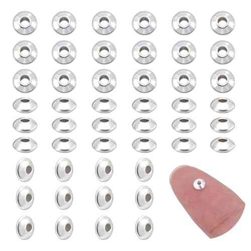 PH PandaHall 50 Stück 925 Abstandsperlen Aus Sterlingsilber 4mm Flache Runde Rondell Scheibenperlen Scheibenperlen Metallperlen Für DIY Schmuck Ohrringe Armbänder Halsketten Basteln PH PandaHall 50 Stück 925 Abstandsperlen Aus Sterlingsilber 4mm Flache Runde Rondell Scheibenperlen Scheibenperlen Metallperlen Für DIY Schmuck Ohrringe Armbänder Halsketten Basteln von PH PandaHall