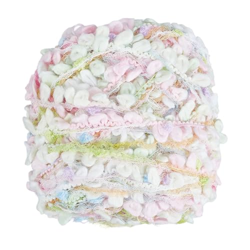 PH PandaHall 50 m weiches Garn zum Häkeln und Stricken, 1,5 mm Pastell-Polyestergarn Dekorativ Bunte Fantasiegarne mit Tasseln zum Stricken, Basteln, für Kleider, Kostüme, Schals und Polster, 1 Rolle PH PandaHall 50 m weiches Garn zum Häkeln und Stricken, 1,5 mm Pastell-Polyestergarn Dekorativ Bunte Fantasiegarne mit Tasseln zum Stricken, Basteln, für Kleider, Kostüme, Schals und Polster, 1 Rolle von PH PandaHall