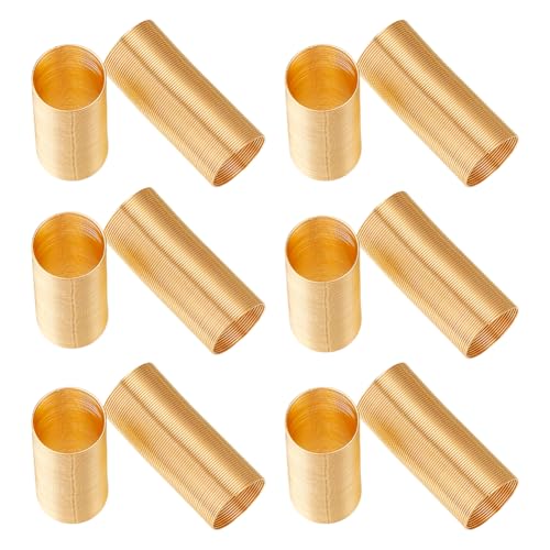 PH PandaHall 500 Schlaufen, Stahl, Memory-Draht, goldener Schmuckdraht, biegbar, Metall, Basteldrähte für Frauen, Ringe, Spulenringe, Ohrringe, Schmuckherstellung, Innendurchmesser: 18 mm, 22 Gauge von PH PandaHall