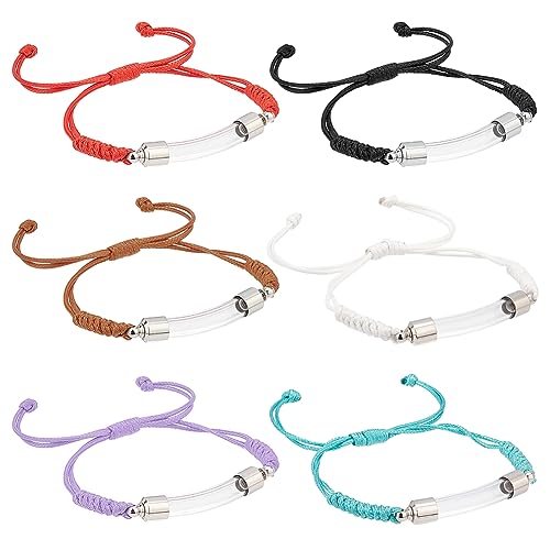 PH PandaHall 6 Farbiges Glasfläschchen Anhänger Armband Fläschchen Armband Verstellbares Armband Mit Zu Öffnendem Glasbehälter Name Auf Reis Armband Für Männer DIY Schmuckherstellung Parfümsand PH PandaHall 6 Farbiges Glasfläschchen Anhänger Armband Fläschchen Armband Verstellbares Armband Mit Zu Öffnendem Glasbehälter Name Auf Reis Armband Für Männer DIY Schmuckherstellung Parfümsand von PH PandaHall