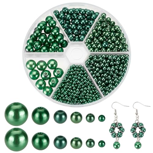 PH PandaHall 6 Größen Grüne Perlen Imitationsperlen Acrylperlen 1070 Stück Perlen Zum Basteln Runde Lose Abstandsperlen Für Halskette Armband Ohrringe Vasenfüller Dekor PH PandaHall 6 Größen Grüne Perlen Imitationsperlen Acrylperlen 1070 Stück Perlen Zum Basteln Runde Lose Abstandsperlen Für Halskette Armband Ohrringe Vasenfüller Dekor von PH PandaHall
