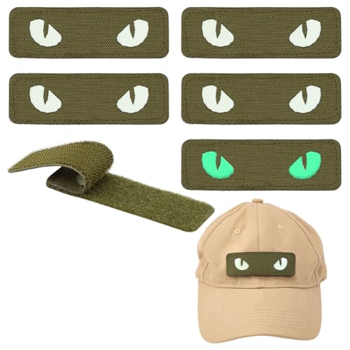 PH PandaHall 6 Stück Im Dunkeln Leuchtendes Katzenaugen Patch 9x3cm Katzenaugen Patches Mit Hakenrücken Taktische Gestickte Augen Für Rucksäcke Hüte Grün PH PandaHall 6 Stück Im Dunkeln Leuchtendes Katzenaugen Patch 9x3cm Katzenaugen Patches Mit Hakenrücken Taktische Gestickte Augen Für Rucksäcke Hüte Grün von PH PandaHall