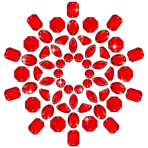 PH PandaHall 60 Stück 6 Stile Näh Edelsteine Rote Kristalle Edelsteine Zum Nähen Pferdeauge/Oval/Rechteck Flache Rückseite Strasssteine Zum Aufnähen Für Kleider Kostüme Kleidungsstücke DIY PH PandaHall 60 Stück 6 Stile Näh Edelsteine Rote Kristalle Edelsteine Zum Nähen Pferdeauge/Oval/Rechteck Flache Rückseite Strasssteine Zum Aufnähen Für Kleider Kostüme Kleidungsstücke DIY von PH PandaHall