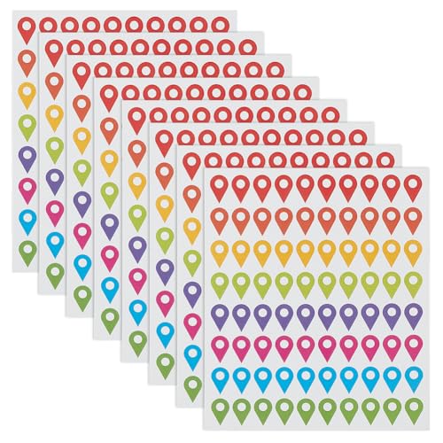 PH PandaHall 640 Stück Kartenstandortaufkleber 8 Farben Kartenzeigeraufkleber Selbstklebende Orientierungspunktaufkleber Indikatoretiketten Zum Markieren Camping Abenteuerstätten Reisezielen 8 Blätt PH PandaHall 640 Stück Kartenstandortaufkleber 8 Farben Kartenzeigeraufkleber Selbstklebende Orientierungspunktaufkleber Indikatoretiketten Zum Markieren Camping Abenteuerstätten Reisezielen 8 Blätt von PH PandaHall