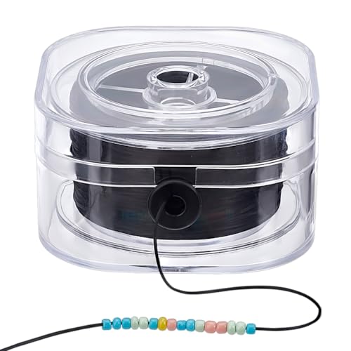 PH PandaHall 65 Yards Schwarze Elastische Kordel 1mm Flacher Elastischer Faden Dehnbare Schnur Mit Aufbewahrungstasche Für Armbänder Halsketten Schmuck DIY Bastelarbeiten PH PandaHall 65 Yards Schwarze Elastische Kordel 1mm Flacher Elastischer Faden Dehnbare Schnur Mit Aufbewahrungstasche Für Armbänder Halsketten Schmuck DIY Bastelarbeiten von PH PandaHall