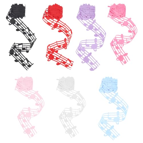 PH PandaHall 7 Farben Musiknotenband 14 Yard 30mm Musik Ripsband Bastelbänder Musiknotation Dekorativer Kleidungsbesatz Für Scrapbooking Musikparty PH PandaHall 7 Farben Musiknotenband 14 Yard 30mm Musik Ripsband Bastelbänder Musiknotation Dekorativer Kleidungsbesatz Für Scrapbooking Musikparty von PH PandaHall