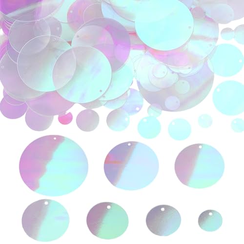 PH PandaHall 7 Größen Flach Rund Pailletten 340 Stück Schillernde Pailletten Craft Lose Pailletten Glitter Paillettes Pailletten Verschönerung mit Loch für DIY Hochzeit Dekor 10/16/20/25/30/40/50mm PH PandaHall 7 Größen Flach Rund Pailletten 340 Stück Schillernde Pailletten Craft Lose Pailletten Glitter Paillettes Pailletten Verschönerung mit Loch für DIY Hochzeit Dekor 10/16/20/25/30/40/50mm von PH PandaHall