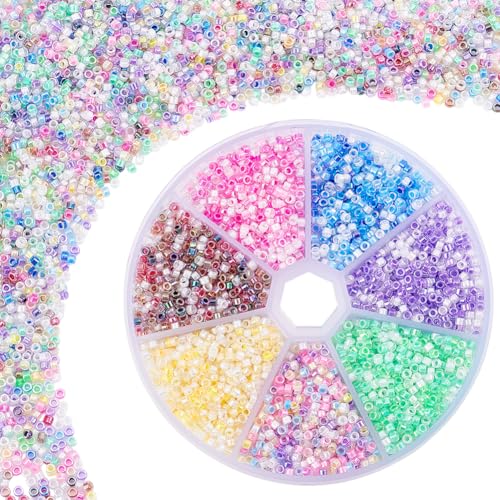 PH PandaHall 70g 7 Farben Glas Rocailles Perlen 3mm Kleine Rocailles Perlen 8/0 runde Pony Perlen Transparente Abstandsperlen Für Ohrringe Freundschaftsarmband Halskette PH PandaHall 70g 7 Farben Glas Rocailles Perlen 3mm Kleine Rocailles Perlen 8/0 runde Pony Perlen Transparente Abstandsperlen Für Ohrringe Freundschaftsarmband Halskette von PH PandaHall