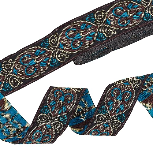 PH PandaHall 7m Vintage Jacquardband 3.3cm Boho Spitzenbesatz Ethnisch Besticktes Gewebtes Band Zum Nähen von Kleidung Basteln Heimdekoration Hochzeit Geschenkverpackung Kamerataschengurte PH PandaHall 7m Vintage Jacquardband 3.3cm Boho Spitzenbesatz Ethnisch Besticktes Gewebtes Band Zum Nähen von Kleidung Basteln Heimdekoration Hochzeit Geschenkverpackung Kamerataschengurte von PH PandaHall