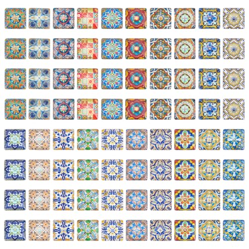 PH PandaHall 80 Stück 20 Stile Quadratische Glas Cabochons 15mm Blumenmuster Mosaikfliesen Mosaik Cabochon Flache Rückseite Florale Glaskuppel Cabochons Zum Basteln Bilder Ohrringe Schmuckherstellung PH PandaHall 80 Stück 20 Stile Quadratische Glas Cabochons 15mm Blumenmuster Mosaikfliesen Mosaik Cabochon Flache Rückseite Florale Glaskuppel Cabochons Zum Basteln Bilder Ohrringe Schmuckherstellung von PH PandaHall