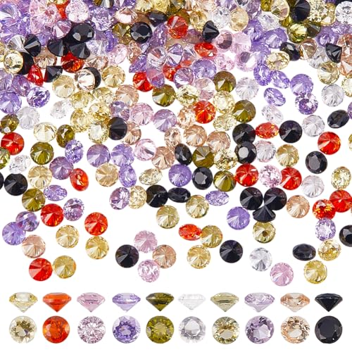 PH PandaHall 800 Stück 10 Farben Zirkonia Steine Spitze Rückseite CZ Stein Diamantform Glänzende Steine Runde Perlen Brillante Lose Synthetische Edelsteine Für Die Schmuck Nagelkunst Dekoration 2mm PH PandaHall 800 Stück 10 Farben Zirkonia Steine Spitze Rückseite CZ Stein Diamantform Glänzende Steine Runde Perlen Brillante Lose Synthetische Edelsteine Für Die Schmuck Nagelkunst Dekoration 2mm von PH PandaHall