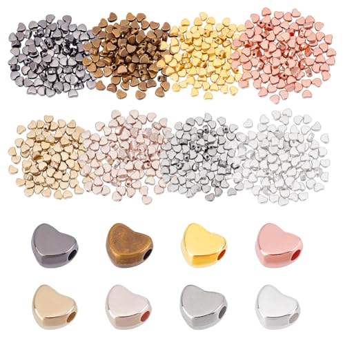 PH PandaHall 800 Stück Herzförmige Abstandsperlen 8 Farben CCB Kunststoffperlen Liebesherz Lose Perlen Mini Herzperlen Für Armbänder Halsketten Ohrringe DIY Handwerk Bohrung: 1.6mm PH PandaHall 800 Stück Herzförmige Abstandsperlen 8 Farben CCB Kunststoffperlen Liebesherz Lose Perlen Mini Herzperlen Für Armbänder Halsketten Ohrringe DIY Handwerk Bohrung: 1.6mm von PH PandaHall