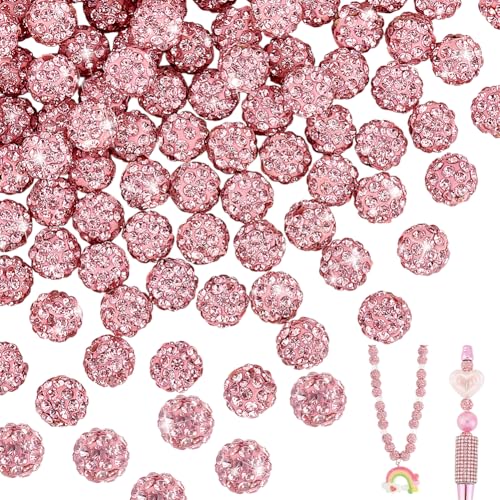 PH PandaHall 8mm Rosa Strass Tonperlen Polymer Ton Kristallperlen 100 Stück Pave Disco Ball Clay Perlen Runde Diamant Clay Perlen Für Die Schmuckherstellung PH PandaHall 8mm Rosa Strass Tonperlen Polymer Ton Kristallperlen 100 Stück Pave Disco Ball Clay Perlen Runde Diamant Clay Perlen Für Die Schmuckherstellung von PH PandaHall