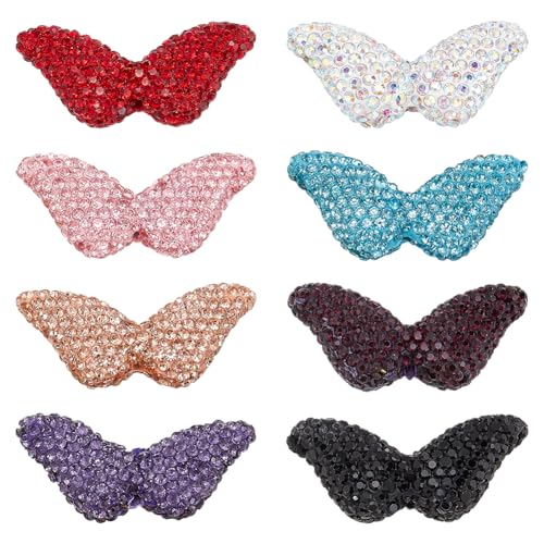 PH PandaHall 8pcs Flügel Strass Perlen Schmetterling Kristall Glänzend Disco Perlen Polymer Clay Perlen Crafting Perlen Perlen Stift Perlen Lose Perlen für Armband-Halskette-Schmuckherstellung 37x18mm PH PandaHall 8pcs Flügel Strass Perlen Schmetterling Kristall Glänzend Disco Perlen Polymer Clay Perlen Crafting Perlen Perlen Stift Perlen Lose Perlen für Armband-Halskette-Schmuckherstellung 37x18mm von PH PandaHall