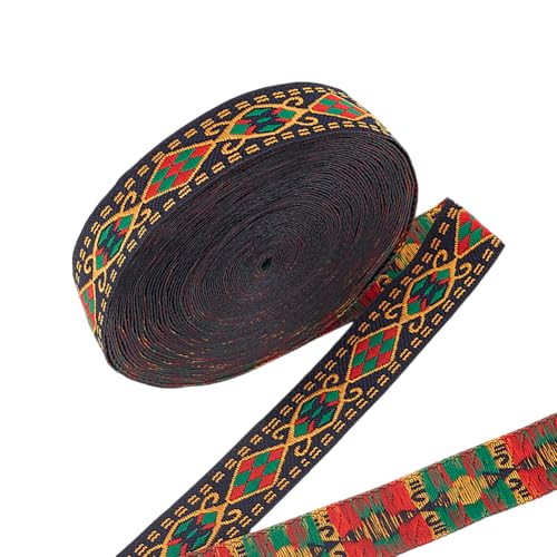 PH PandaHall 9,1 m Vintage Jacquard Band 1,8 cm Ethnisches gesticktes Band Bunte einseitige geometrische gewebte Trim für DIY Nähen Kleidung Dekoration Handwerk Rhombus-Muster PH PandaHall 9,1 m Vintage Jacquard Band 1,8 cm Ethnisches gesticktes Band Bunte einseitige geometrische gewebte Trim für DIY Nähen Kleidung Dekoration Handwerk Rhombus-Muster von PH PandaHall