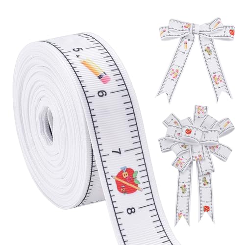 PH PandaHall 9,14 m Schulbeginn-Band, 25 mm Lineal Apfel Bleistift Bus Bastelband Schulbus Geschenkband Willkommen zurück Grosgrain-Bänder für DIY-Schleifen-Dekoration Erster Schultag-Party Lehrer PH PandaHall 9,14 m Schulbeginn-Band, 25 mm Lineal Apfel Bleistift Bus Bastelband Schulbus Geschenkband Willkommen zurück Grosgrain-Bänder für DIY-Schleifen-Dekoration Erster Schultag-Party Lehrer von PH PandaHall