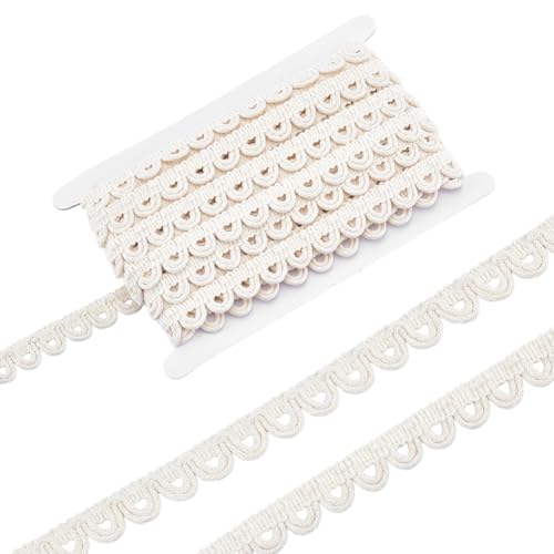 PH PandaHall 9.14m Baumwollspitze Borte mit elastischer Knopfschlaufe 20mm Beige Nähborte Gimp Braid Fransen Borten für DIY Stoffkleid Nähzubehör Kostüm Korseten Polstermöbel Handarbeiten Heimschmuck PH PandaHall 9.14m Baumwollspitze Borte mit elastischer Knopfschlaufe 20mm Beige Nähborte Gimp Braid Fransen Borten für DIY Stoffkleid Nähzubehör Kostüm Korseten Polstermöbel Handarbeiten Heimschmuck von PH PandaHall
